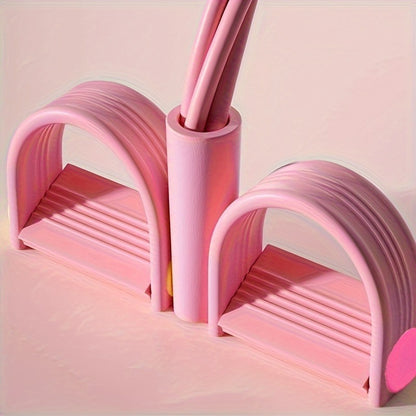 Foot-pedal resistance machine with household sports rope